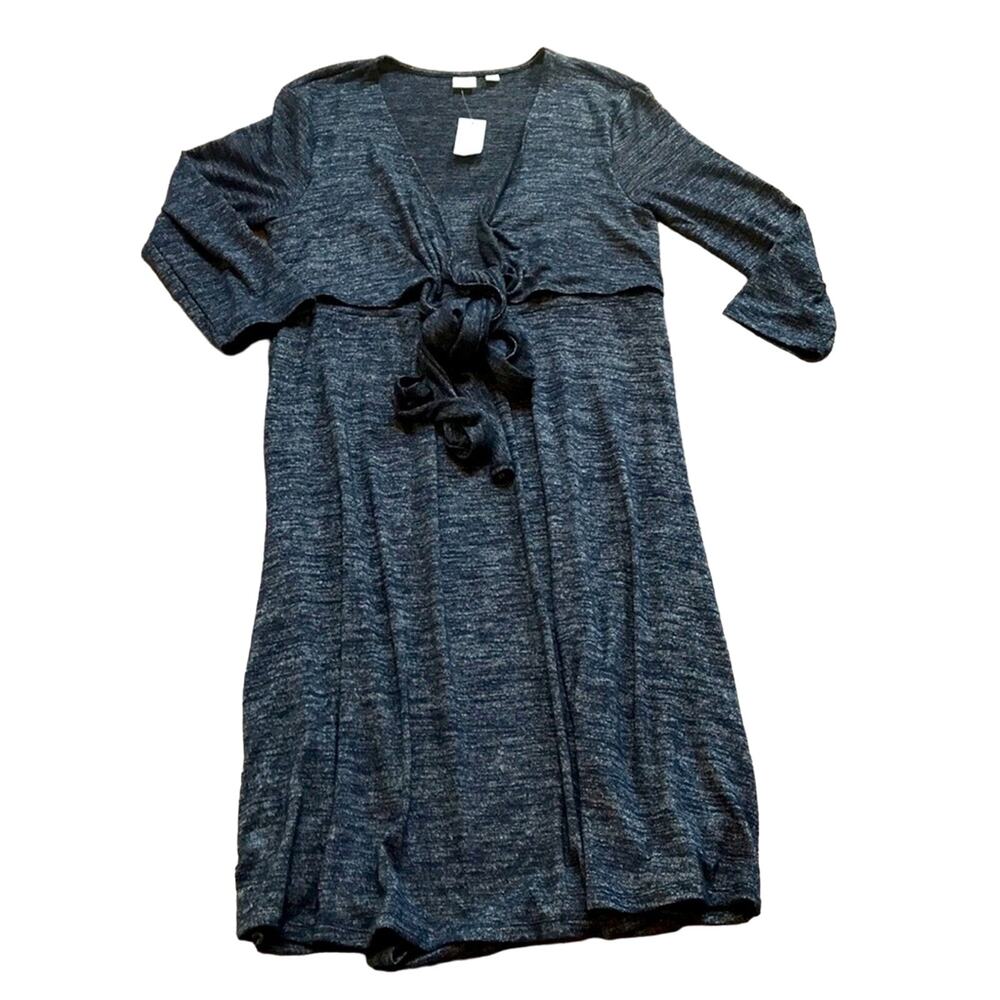 Gap Maternity Heathered Blue Dress. M